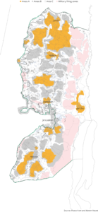 eng west bank map desk
