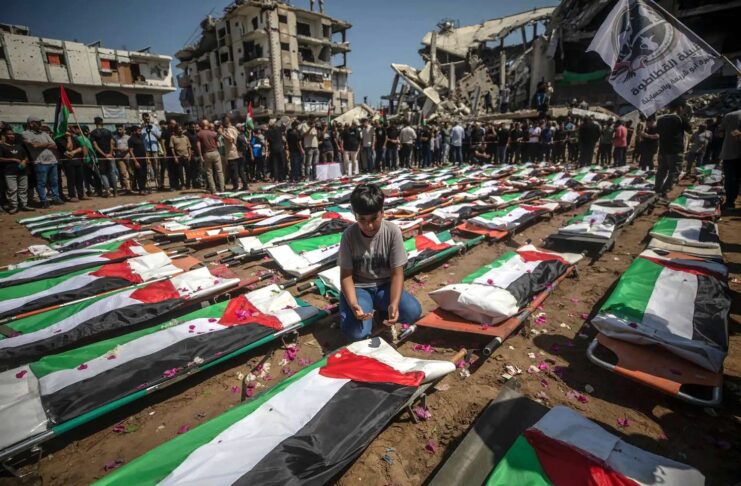 Gaza Makamkan 112 Syuhada Korban Kekejaman Israel