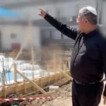 Ben Gvir at a building site for gallows where Palestinian convicts will be executed