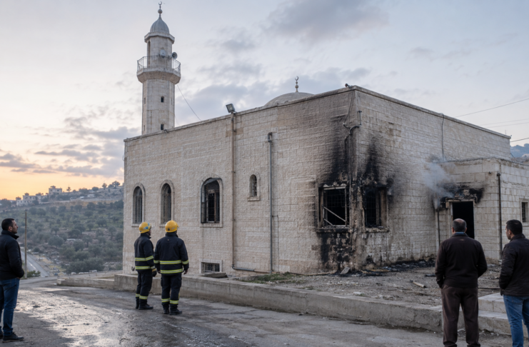 Pemukim Israel Coba Bakar Masjid di Tepi Barat, Otoritas Palestina Kecam sebagai “Serangan Kriminal”